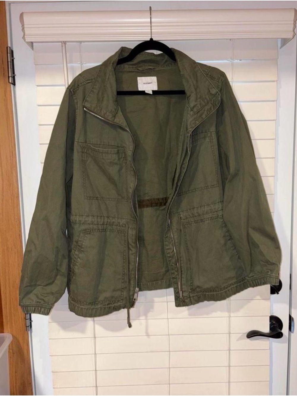 Old Navy Olive Green Drawstring Utility Jacket